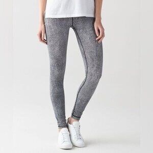 Lululemon Wunder Under‎ Pant III Fall Net White Black 2